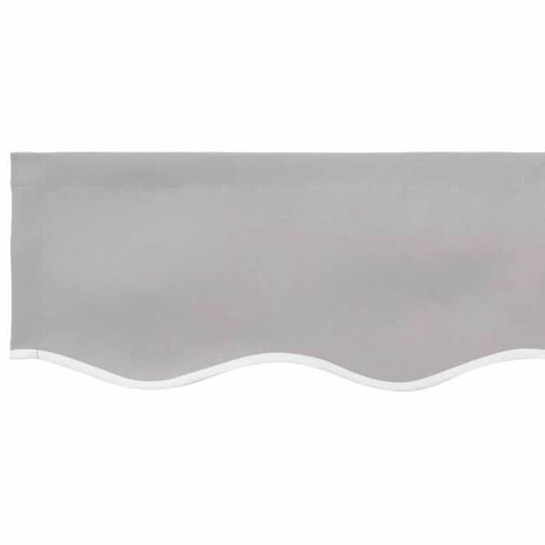 vidaXL Ersättning av valance Ljusgrå 430 x 20 cm Polyester 42000775
