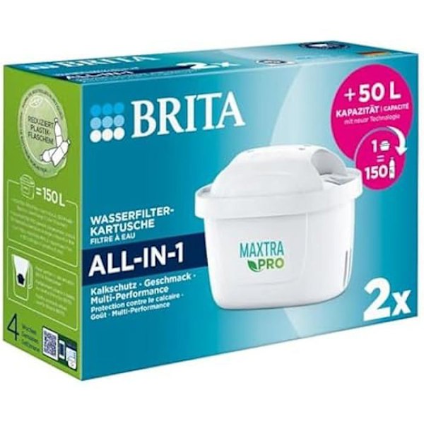 Filterpatroner - BRITA - MAXTRA PRO ALL-IN-1 - Set om 2 - Flerfärgad - Hög kvalitet Flerfärgad
