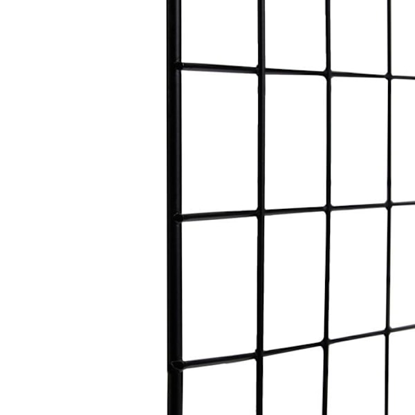 Grunder - cube-12-6B - 6 stapelbara förvaringshyllor i metallnät, 66 x 32 x 96.5 cm, svart