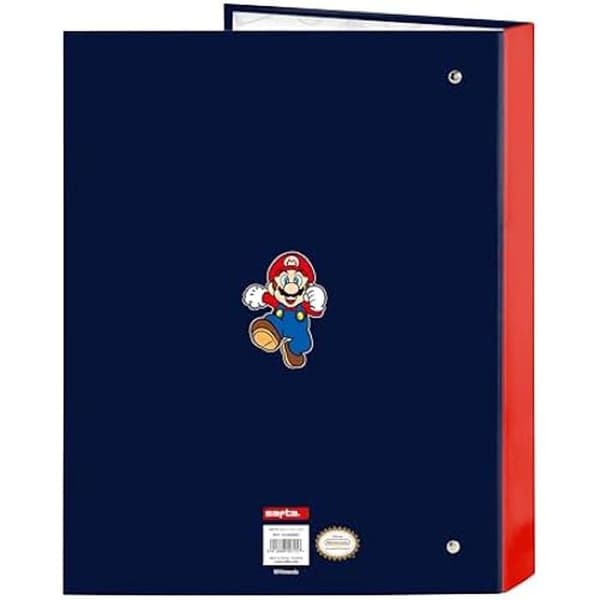 Mapp - SAFTA - SUPER MARIO WORLD - 4 ringar - Bekväm - Blå