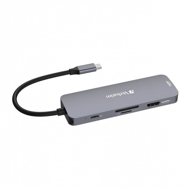 USB-C-hubb - Verbatim - CMH-08 - 2x HDMI - 3x USB-A - 1x USB-C