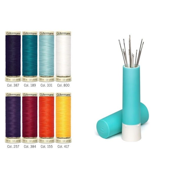 Modespel - sömnad - styling Gutermann - 734572 - PRYM Set med 8 trådrullar för att sy allt 100 m