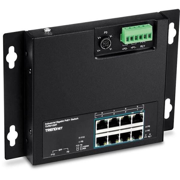 TRENDNET TI-PG102F GIGABIT ETHERNET NÄTVERKSSWITCH (10-100-1000) N Svart
