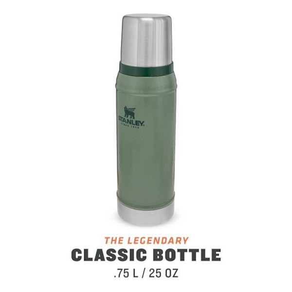 Klassisk legendarisk isolerad flaska - 0,75L / 25OZ - Hammertone Green – Stanley