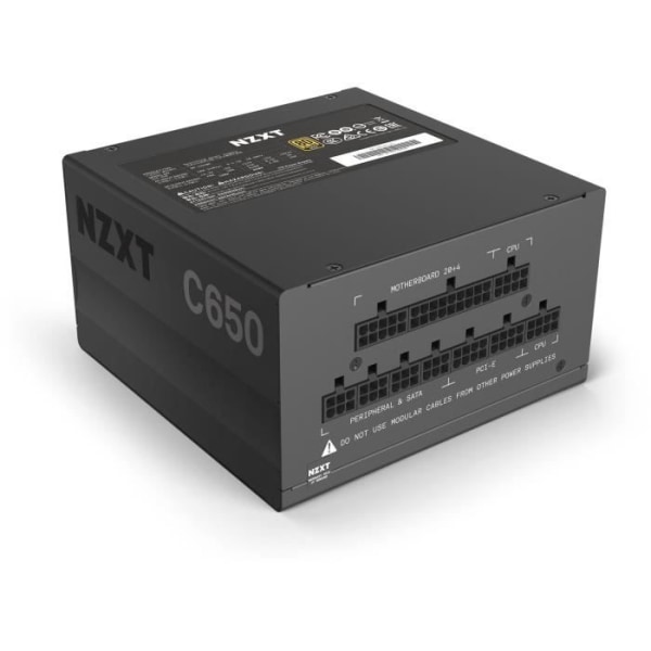 PC-strömförsörjning - NZXT C650 - 650W - 80+ guld (NP-C650M-EU)