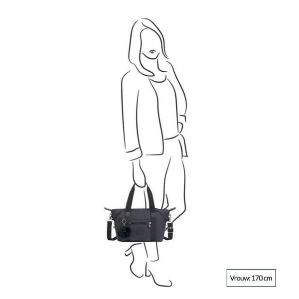 Handväska - Kipling - Art Mini - äkta marinblå - Polyester - Kvinna äkta flottan