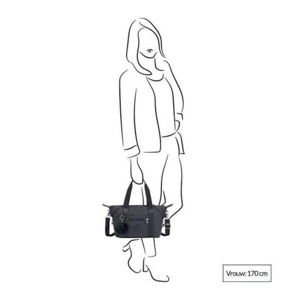 Kipling Art Mini Handväska äkta marinblå c