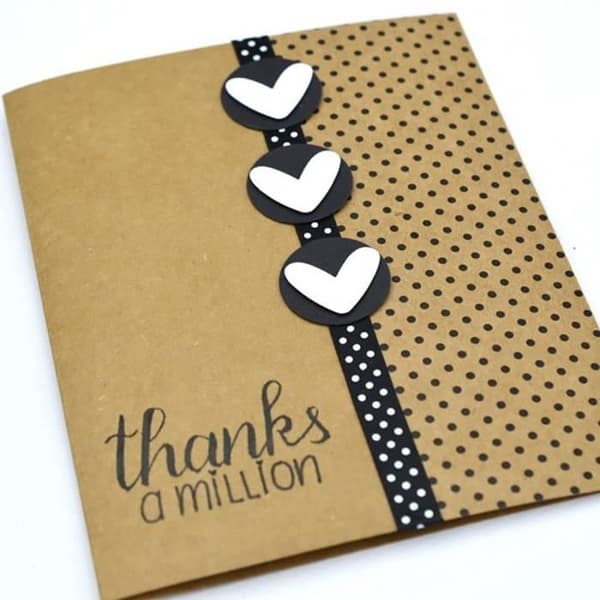 Kraftpappersdyna 'Love It' från Vaessen Creative (30x30 cm)