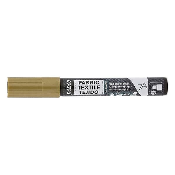 Textilpenna - PEBEO - 7A ogenomisk marker - 4 mm Guld gyllene