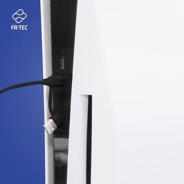 USB-C Spel & Laddningskabel - FR-TEC - FT0042 - 3m - Kompatibel med PS5 - Dataöverföring Svart