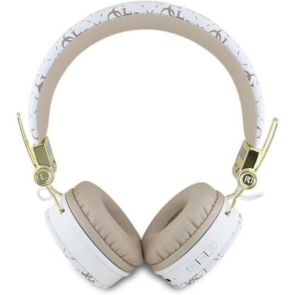 Bluetooth On-Ear Hörlurar - Guess - GUBH70E4PTMH - Vit - ENC - Lång batteritid Vit