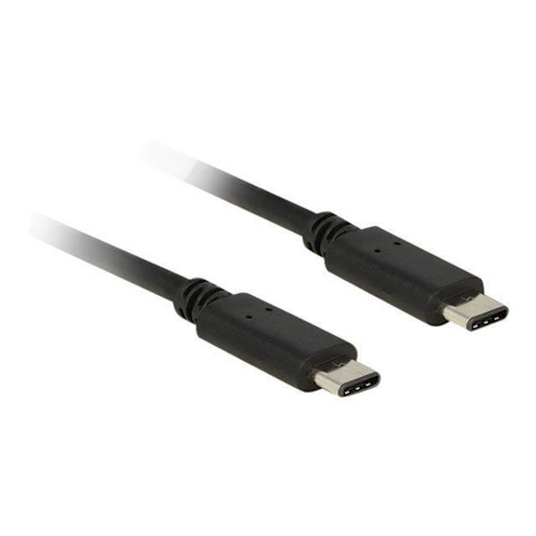 DeLOCK USB-kabel USB-C (M) till USB-C (M) USB 2.0 50 cm svart