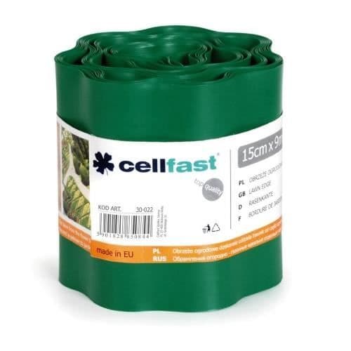 Gräsmattkant 100mm x 9m flexibel mörkgrön