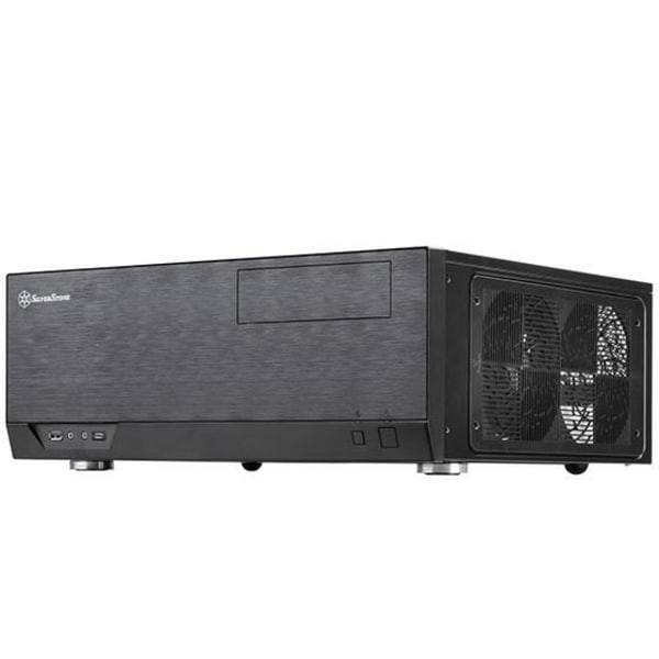 SILVERSTONE SST-GD09B-C HTPC PC-fodral - ATX, micro ATX, SSI CEB - 2 interna fack - 8 expansionsfack