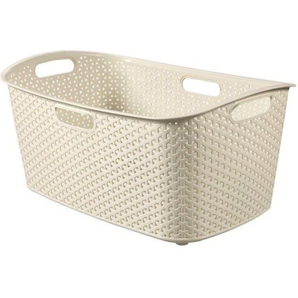 CURVER My Style tvättkorg - 47 L - Elfenben Elfenben