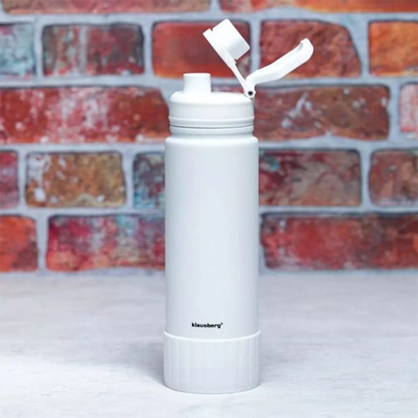 Termosflaska - KLAUSBERG - KB-7639 - Rostfritt stål - 720 ml - Dubbelvägg Vit