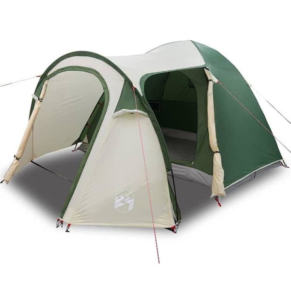 Campingdome tält - vidaXL - 384x254x170 cm - Grön - Polyester - Vattentät - Brandsäker - Vindresistent Grön