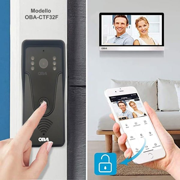 Intercom - videotelefon Oba säkerhet - KIT OBA-CTF32F