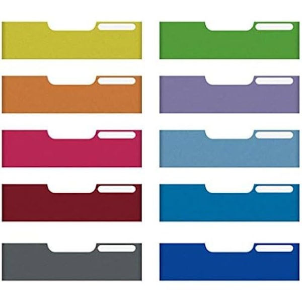 Frontons A4 - EXACOMPTA - MODULO 10 - Färger i matchande nyanser - Färgkodning - Lätt att installera Blandade färger