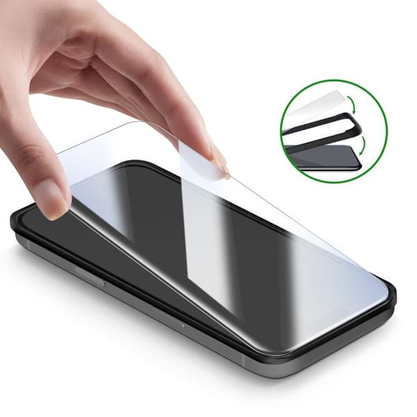 Skärmskydd - 4SMARTS - iPhone 17 Pro - Härdat Glas - Anti-Avtryck - Lätt Installation Vit