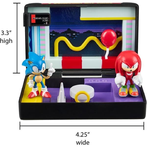 Samlingsfigur Sonic the Hedgehog 3 Console Heroes Sega Mega Drive vikbar diorama retro Mång