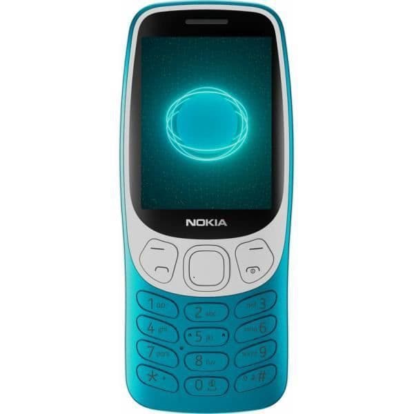 Mobiltelefon - NOKIA - Nokia 3210 - 4G - Bluetooth - Långvarigt batteri Dykning blå