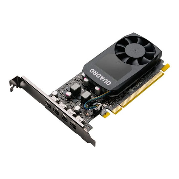 Grafikkort - PNY - Quadro P1000 V2 - 4 Go - GDDR5 - PCI Express 3.0 x16 Svart
