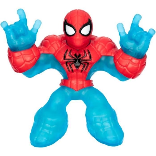 Spiderman Glow Surge 11cm - HEROES OF GOO JIT ZU - MARVEL - Lysande och utdragbar figur Röd