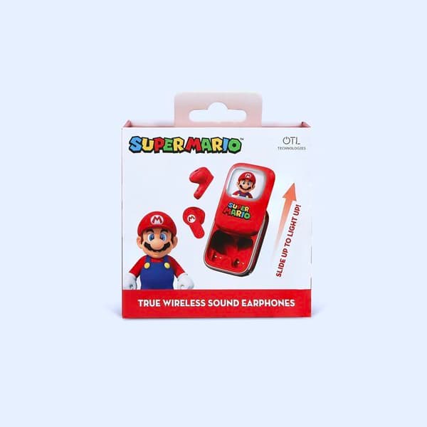 Hörlurar - OTL TECHNOLOGIES - TWS Slide Super Mario Röd Röd