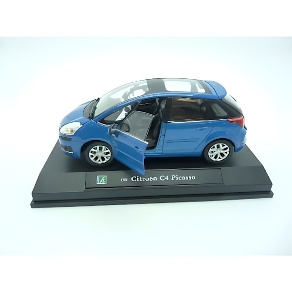 CITROEN C4 PICASSO BIL BLÅ METALL 1/24 Metallblått