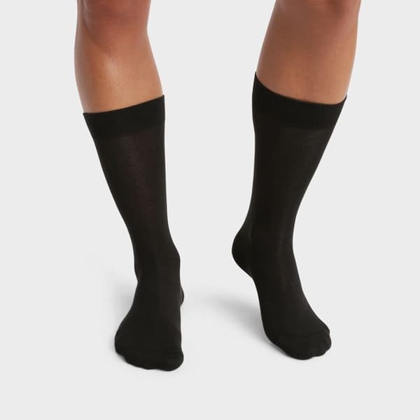 2-pack enfärgade strumpor Gots Good Socks[] Herr Svart 39/42