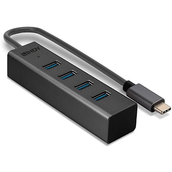 LINDY 4-PORTAR USB 3.2 TYP C HUB