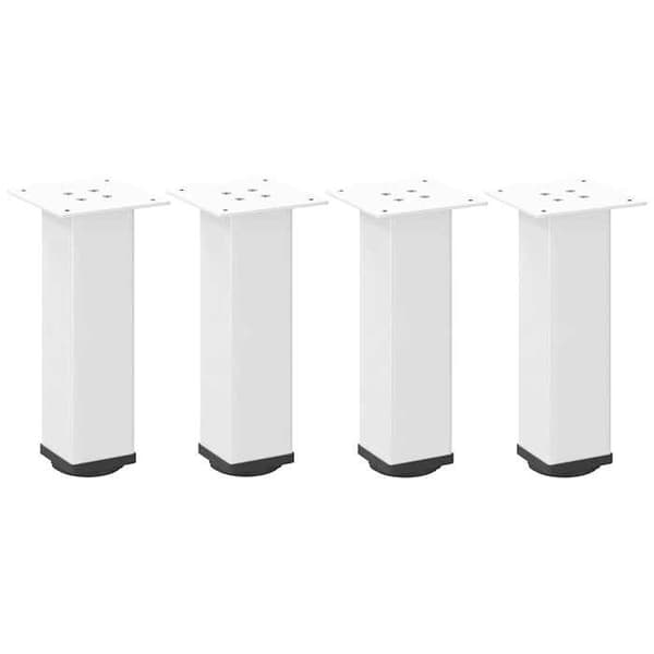 vidaXL Sofabordben 4 delar Vit 30-32 cm Stål 4012461