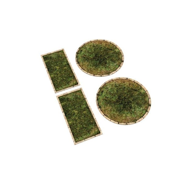 Tapis för pussel Playmats - T026 - .eu Zoner i neopren för Warmachine/Hordes - Gräs