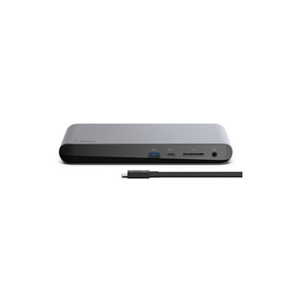 Dock - BELKIN - THUNDERBOLT 3 DOCK - Thunderbolt 3-kabel ingår - FHD-upplösning 1920 x 1080 - Svart