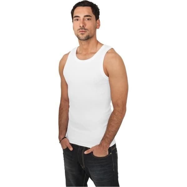 Débardeur - URBAN CLASSICS - Vit - Storlek L - 100% bomull - Regular passform - XXL