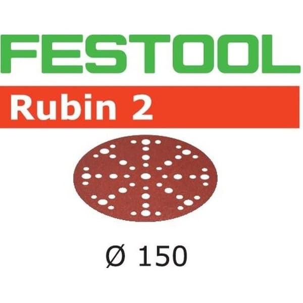 Abrasiv FESTOOL STF D150/48 P40 RU2 - Förpackning med 10 - 575178 Röd