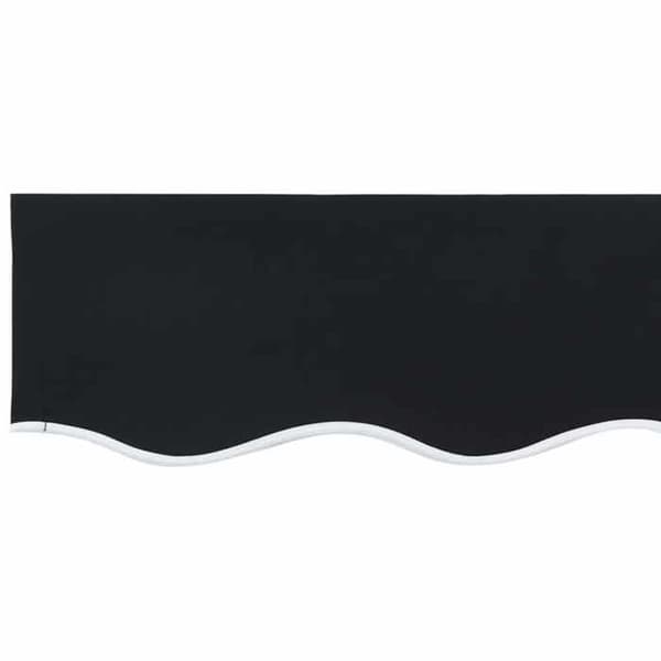 vidaXL Ersättningsduk för markis Svart 280 x 245 cm Polyester 42000544