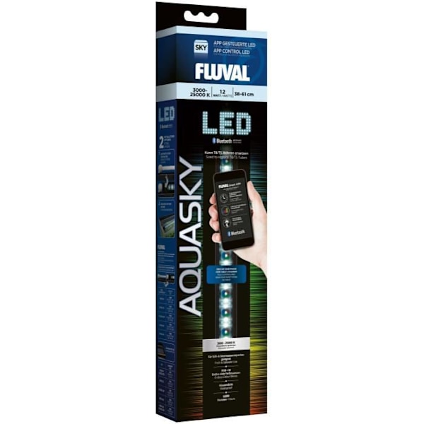 FLUVAL Flex 123L AquaSky LED-ljusramp 21w, 75cm - För fisk Justerbar