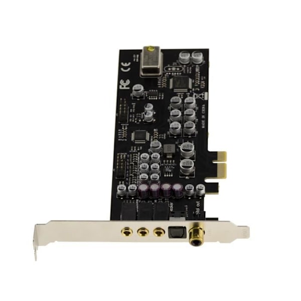 HiFi HD 7.1 24 Bit 192KHz 100db ljudkort på PCIe-port - Oxygen CM8828 / CM9882A - Hög och låg profil