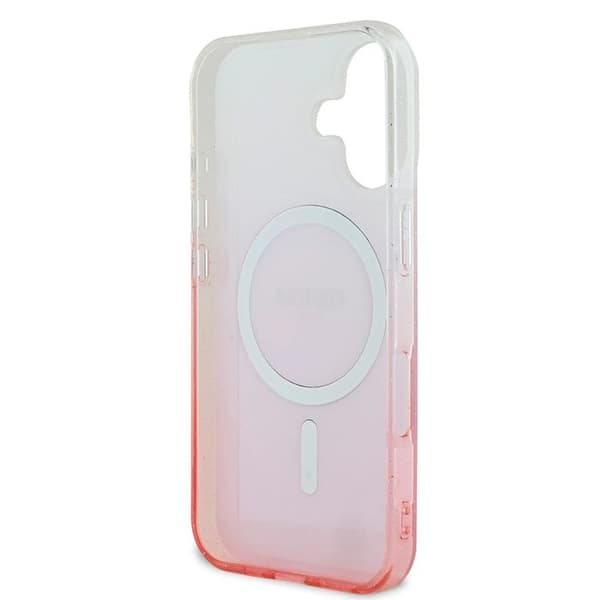Coque Guess IML Glitter Gradient MagSafe för iPhone 16 (brun)