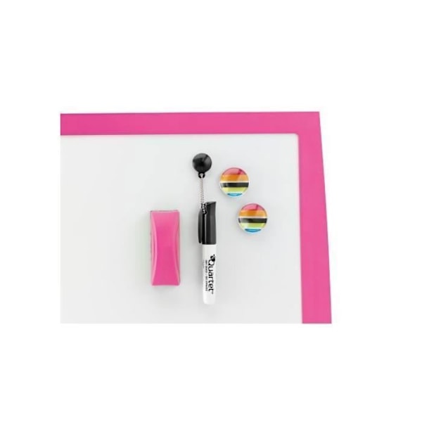 Vitt tavla - JOY - Sockerrosa - 430x585mm - Färg rosa - Perfekt för kontor