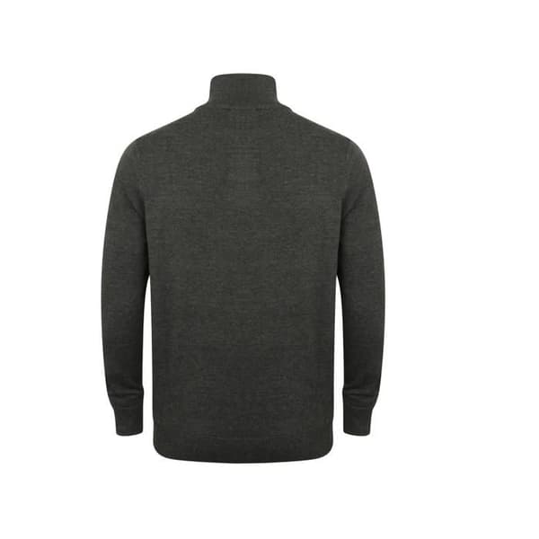 Henbury zip hoodie grå märgel M