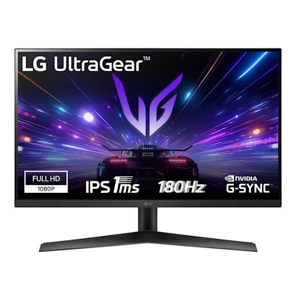 LG UltraGear 27GS60F-B 27" FHD 180Hz IPS-skärm Svart Svart