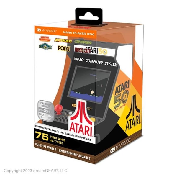 Nano Player Pro 4,8" Atari 50-årsjubileum (100 spel i 1)-Konsoll-RETROGAMING Multifärg