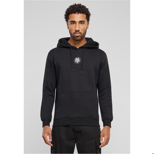 Mister Tee NY Patch hoodie svart M