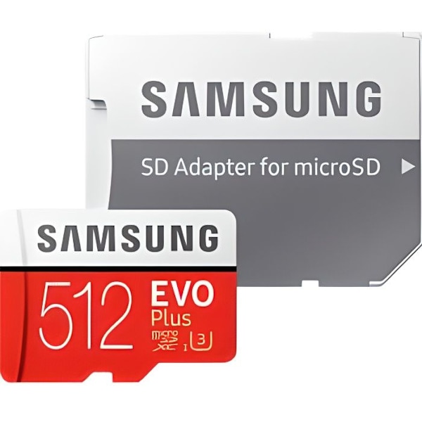 SAMSUNG EVO Plus MB-MC512HA - Flash-minneskort (microSDXC till SD-adapter ingår€