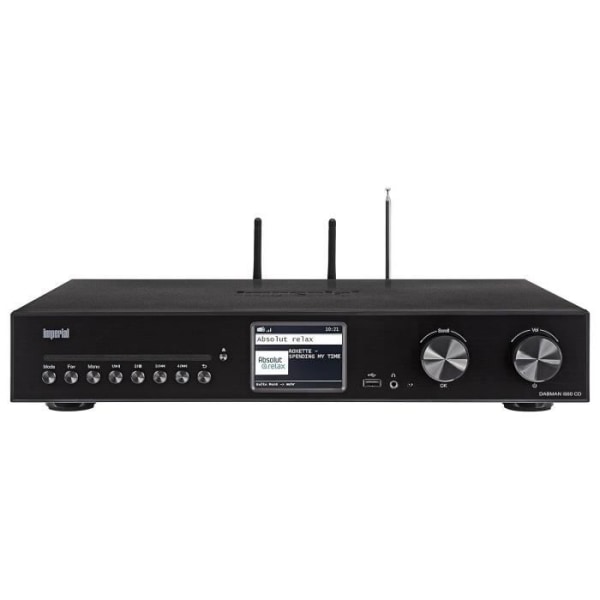 Imperial DABMAN i560 CD - 2 x 30W stereo allt-i-ett-spelare - CD-DAB+-HDMI ARC-USB - Internetradio - Wi-Fi-Bluetooth 5.1 - Fast Eth