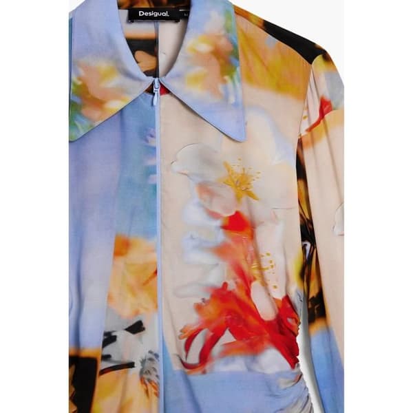 Långärmad skjorta dam Desigual Butt mångfärgad M