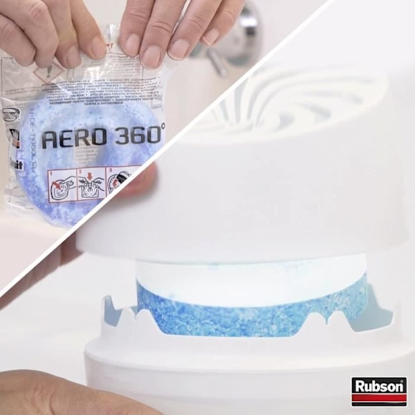 Rubson aero 360 badrumsabsorbent 450g x6